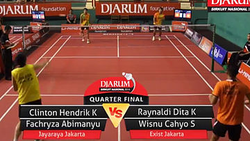 Clinton Hendrik Kudamasa/Fachryza Abimanyu (JAYA RAYA JAKARTA) VS Raynaldi Dita Kusuma/Wisnu Cahyo Saputro (EXIST)