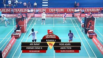 Abu Bakar/ Febriani Endar K. (PB DJARUM) VS Rizko Asuro/ Aneke Putri (GUNA DHARMA) 